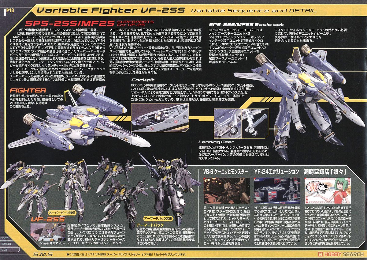 VF-25S Super Messiah Valkyrie Ozma Type (Plastic model)