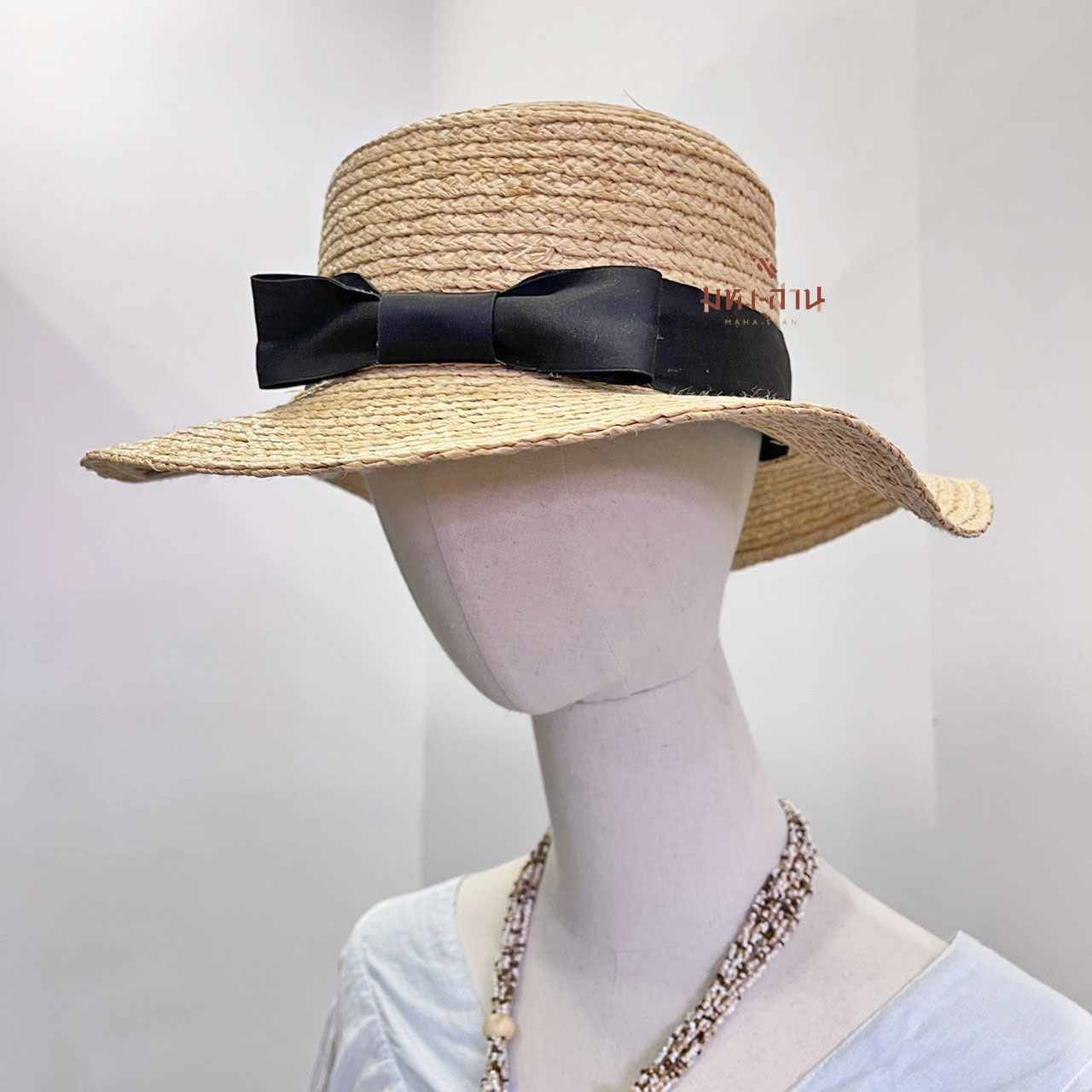 หมวกสาน หมวกวินเทจ หมวกปานามา หมวกไปทะเล หมวกแต่งโบว์👒