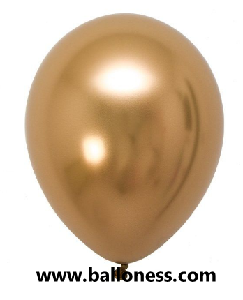 ลูกโป่ง 11 นิ้วสีทองโครเมี่ยม / 11 Chrome Gold (1แพค 100 ใบ)