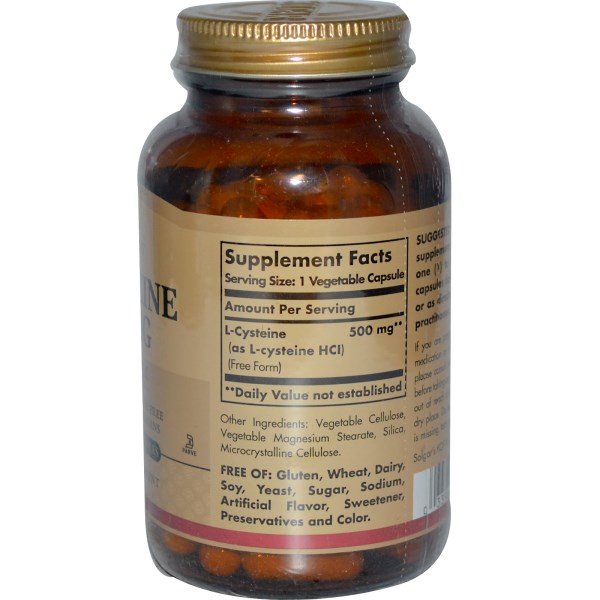 Solgar, L-Cysteine, 500 mg, 90 Veggie Caps