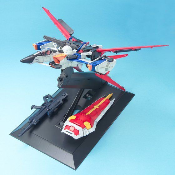 ロボット PG SKYGRASPER + AILE STRIKER FX-550 Bandai PG FX-550 Skygrasper + AQM/E-X01 Aile Striker - Newtype