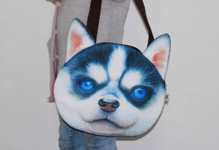 กระเป๋าสะพายข้างหน้าน้องหมา