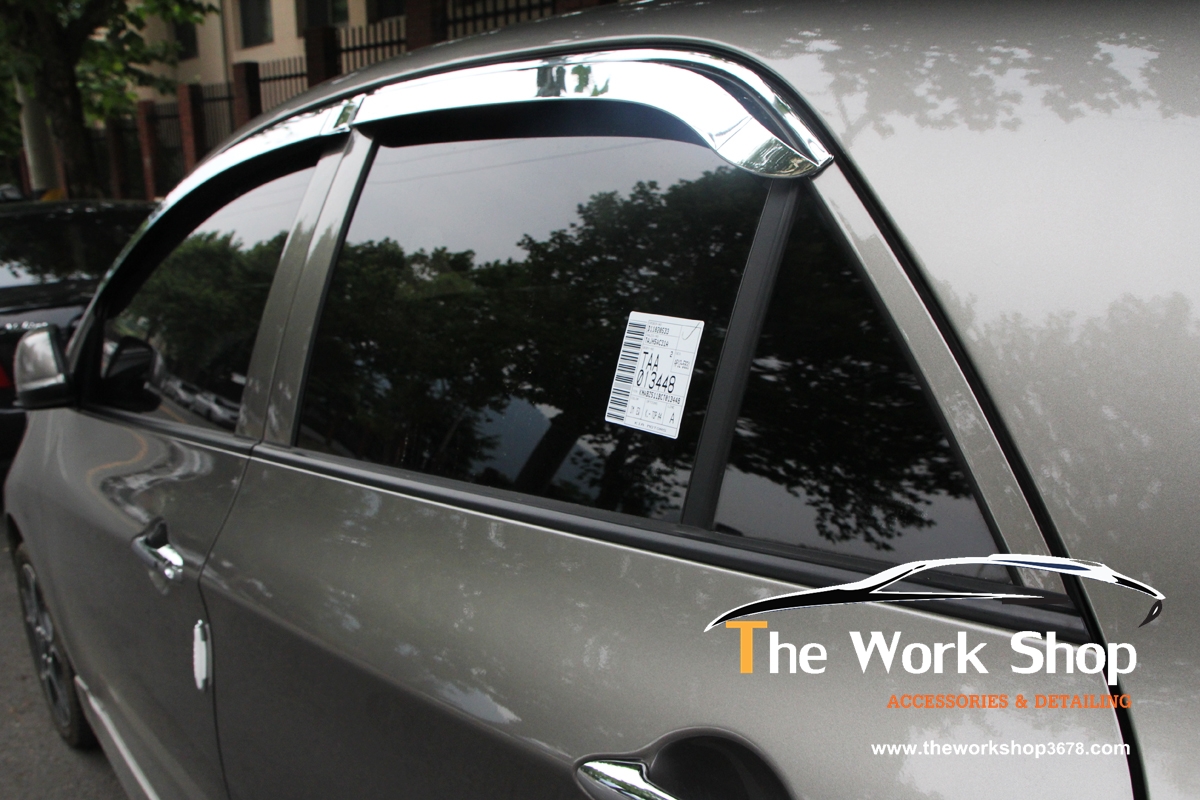 Chrome Door Visor for Picanto ( กันสาดแบบโครเมี่ยม )