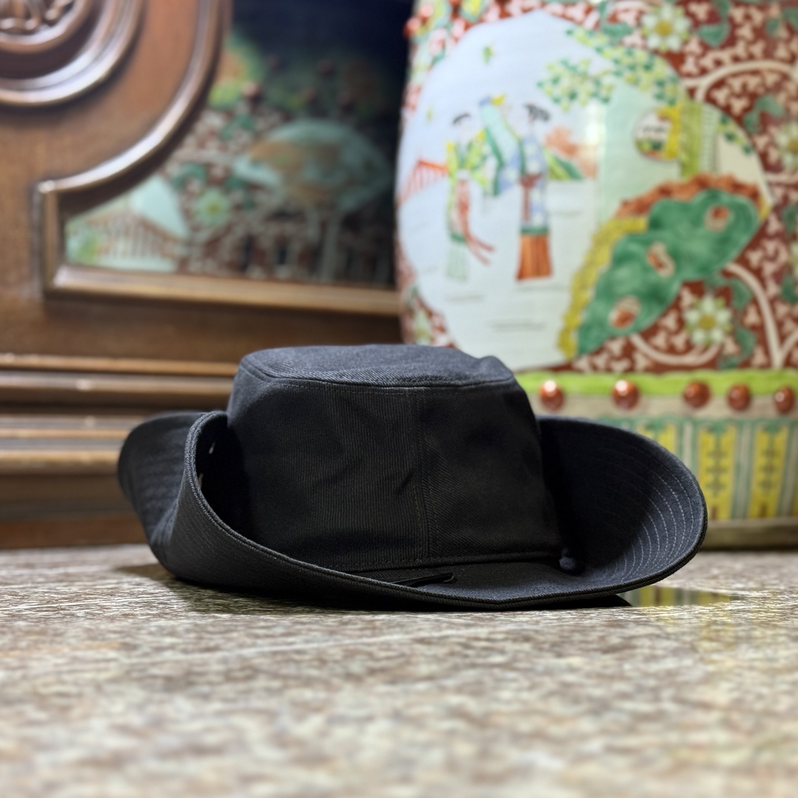 หมวกปีกรอบ CPS CHAPS Black Brim Hat ‘BLACK’