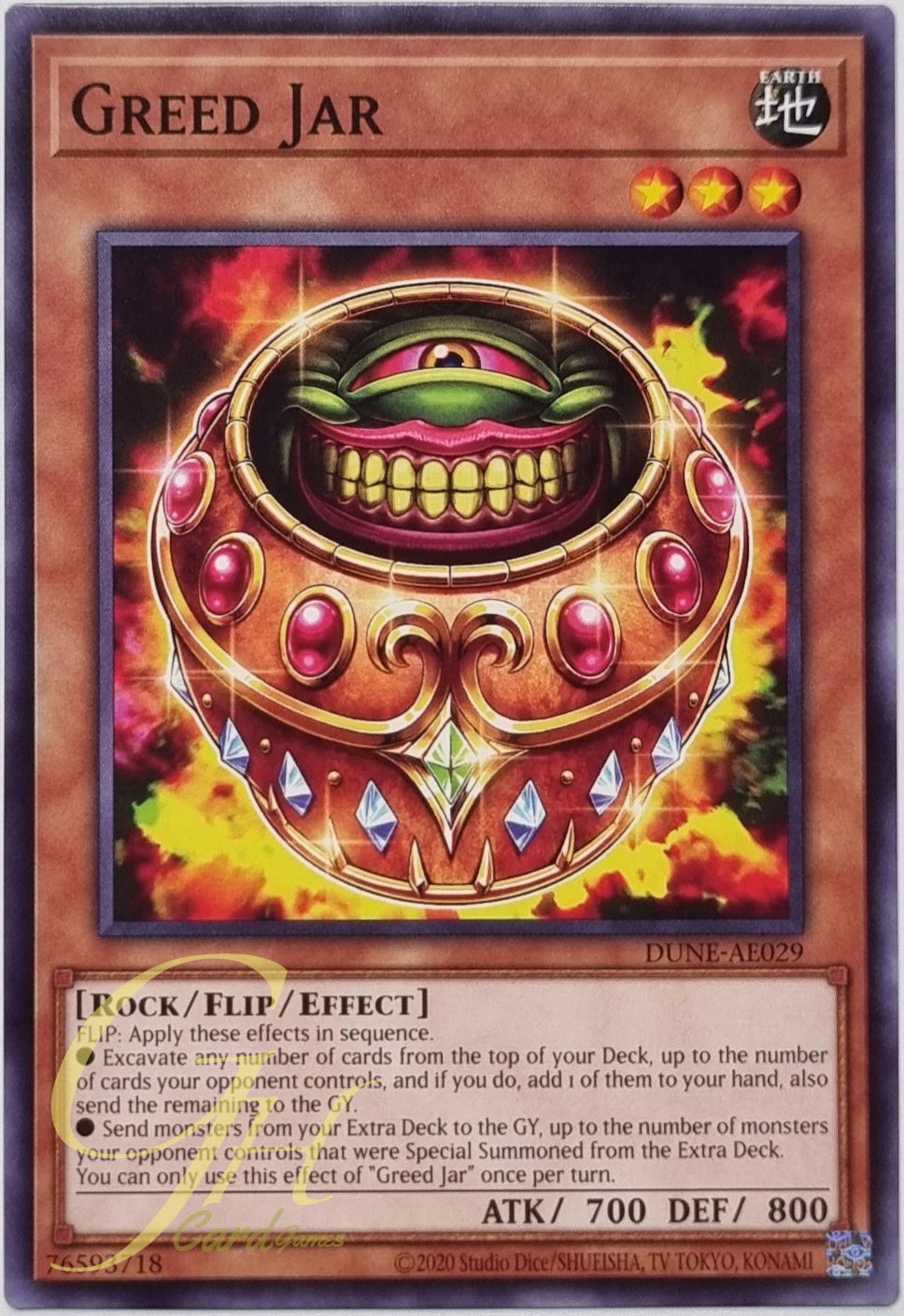 Yugioh [DUNE-AE029] Greed Jar (Common)