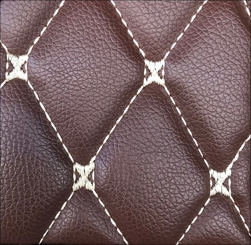 พรมปูพื้นรถยนต์7D BENZ GLC W253 พรมสีน้ำตาล เสริมใยดักฝุ่น เข้ารูป เต็มคัน