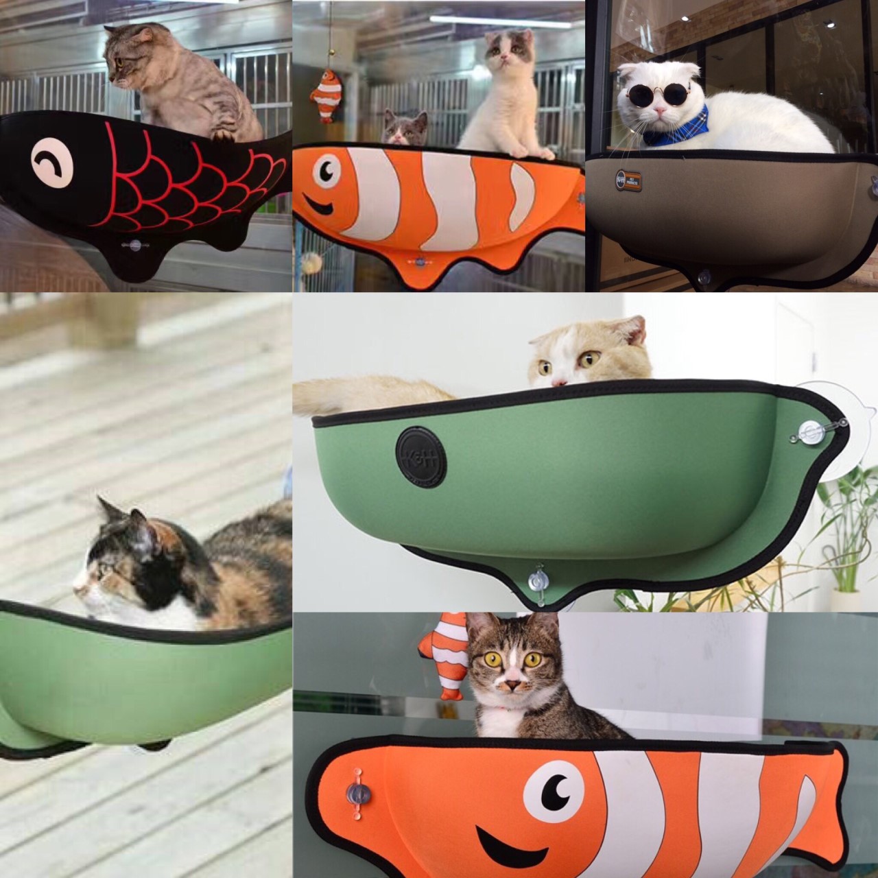 เปลนอนแมวติดกระจก