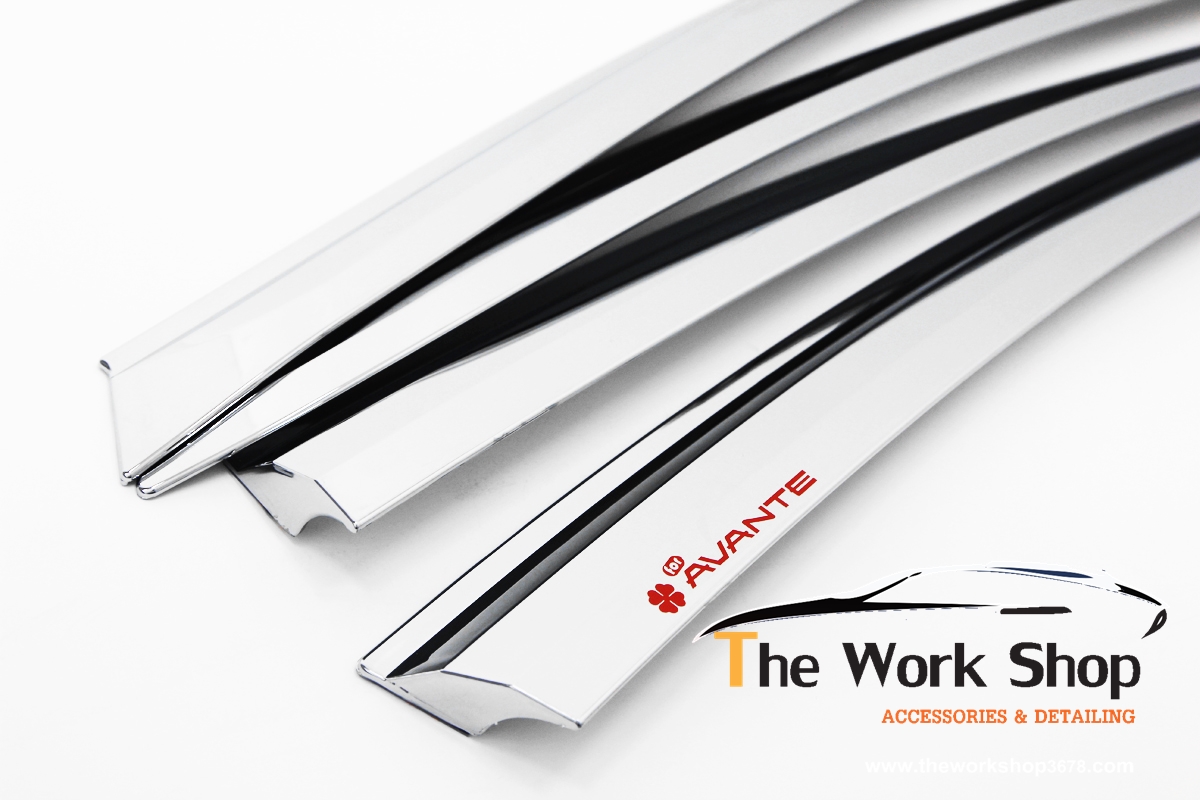 Chrome Door Visor for Elantra ( กันสาดโครเมี่ยม )