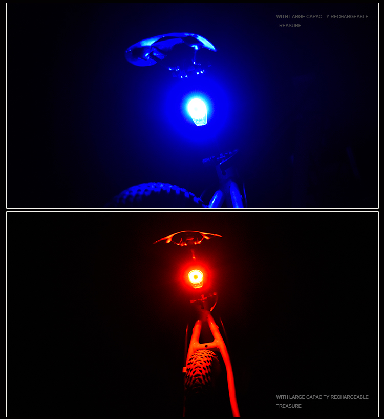ไฟท้ายจักรยาน COMET รุ่นไฟวงกลม ชาร์ต USB
