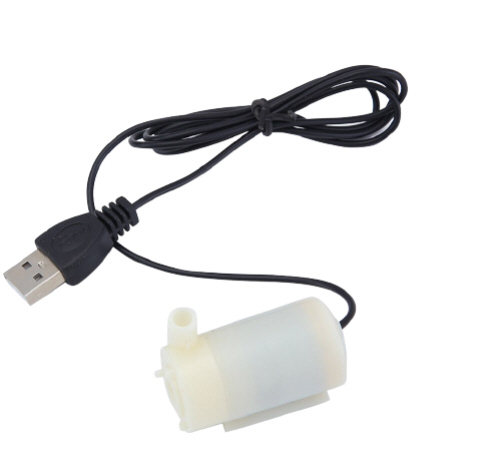 ปั๊มน้ำDC แนวนอนขนาดเล็ก 3-6V พร้อมสาย USB (Horizontal Small DC Pump)