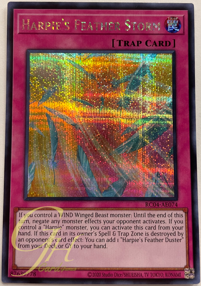 Yugioh [RC04-AE074] Harpie's Feather Storm (Secret Rare)