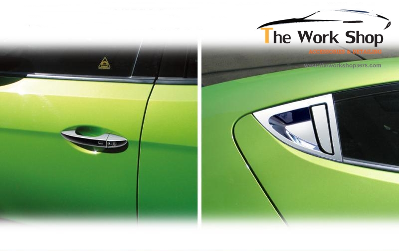 Door Catch Molding for Veloster ( ชุดโครเมี่ยมครอบมือจับ )