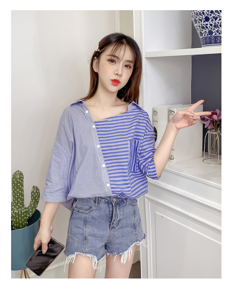 เสื้อแฟชั่นกระดุมเฉียง