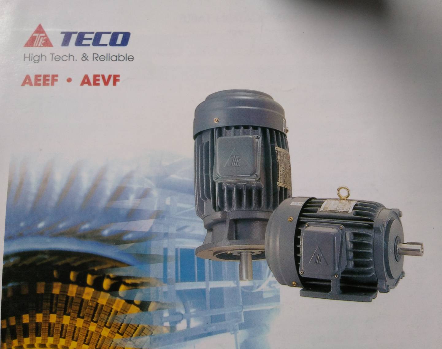 มอเตอร์ "TECO"1.5Kw/400V. 4P Flang