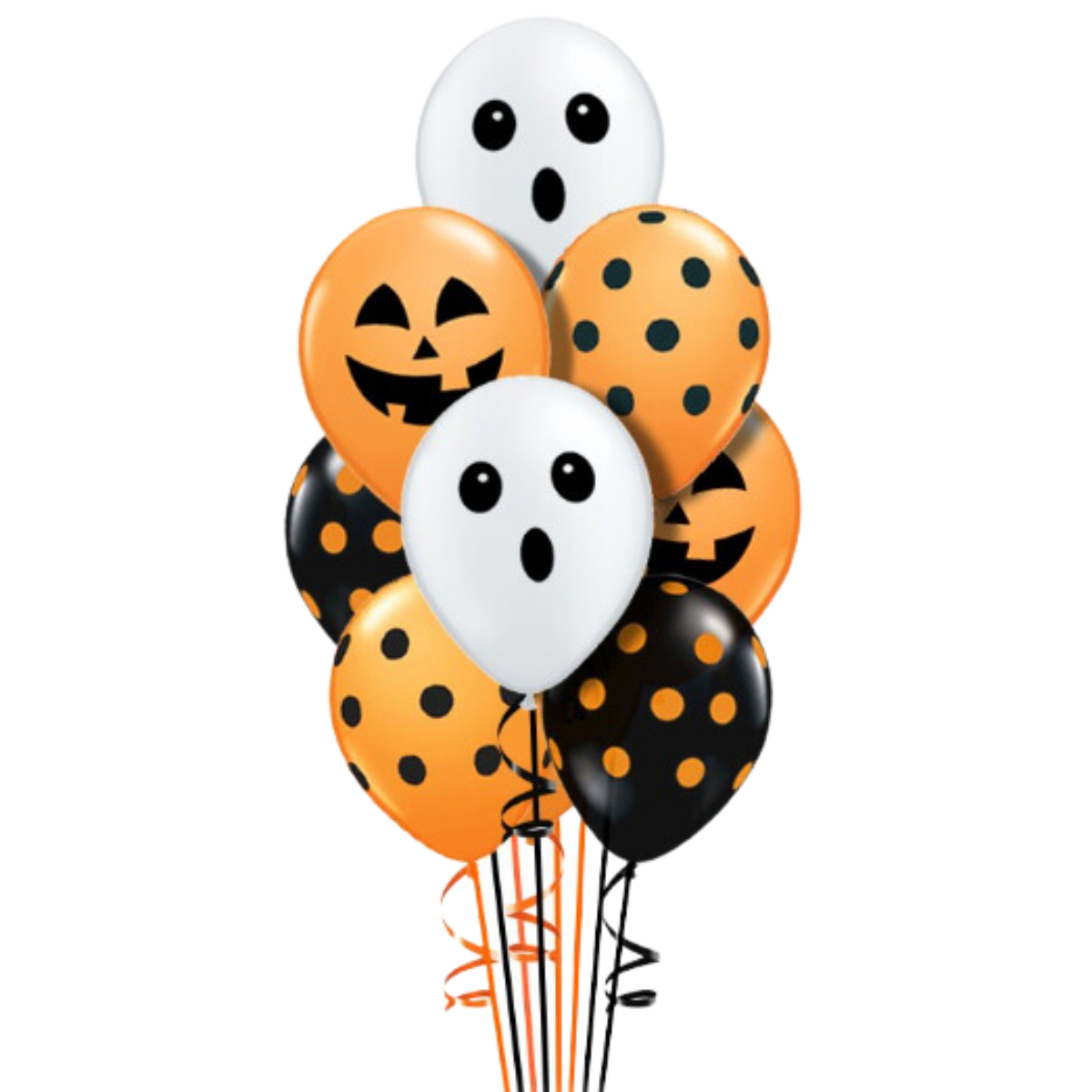 ช่อลูกโป่งฮาโลวีน 10ลูก / Halloween Balloon Bouquet