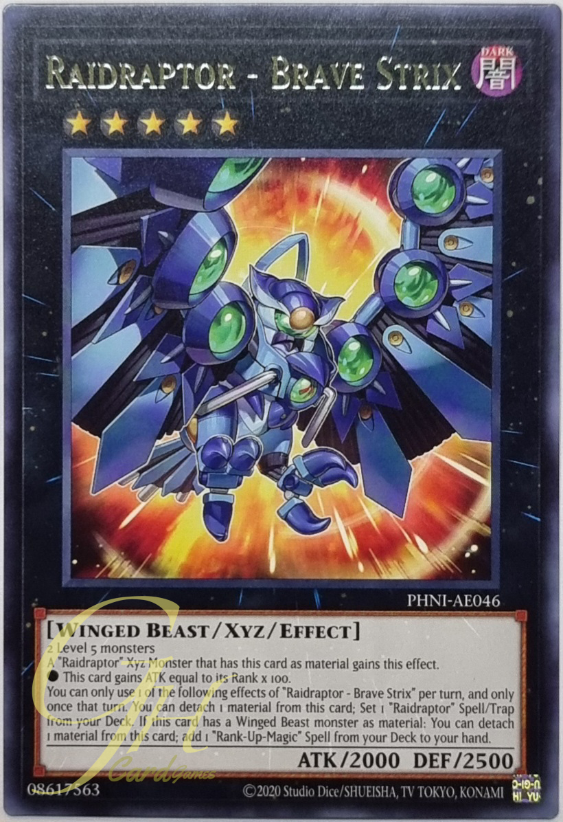 Yugioh [PHNI-AE046] Raidraptor - Brave Strix (Rare)