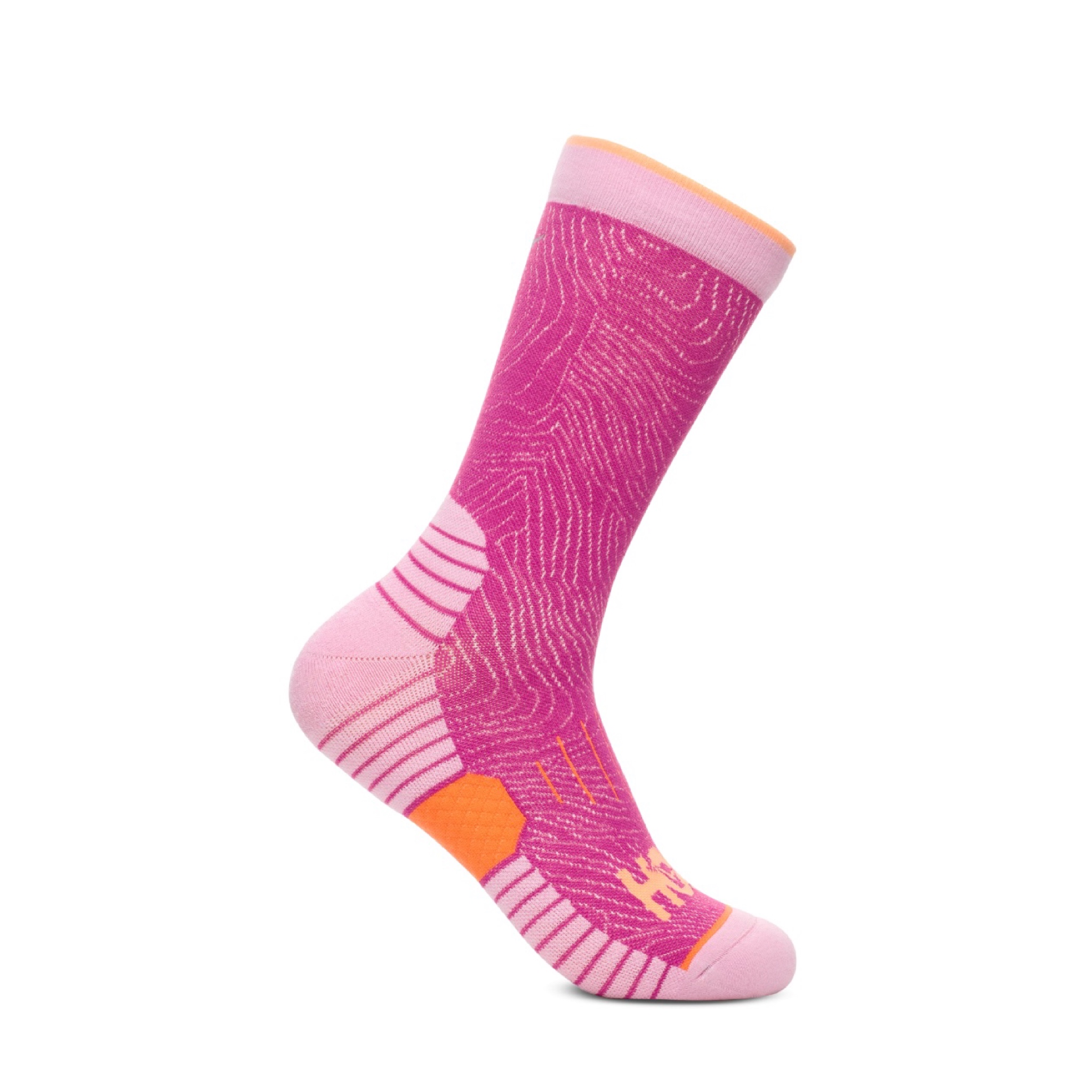 ถุงเท้าวิ่ง HOKA Running Crew Socks ‘SUMMER’ #แพค1คู่ (S,M,L)