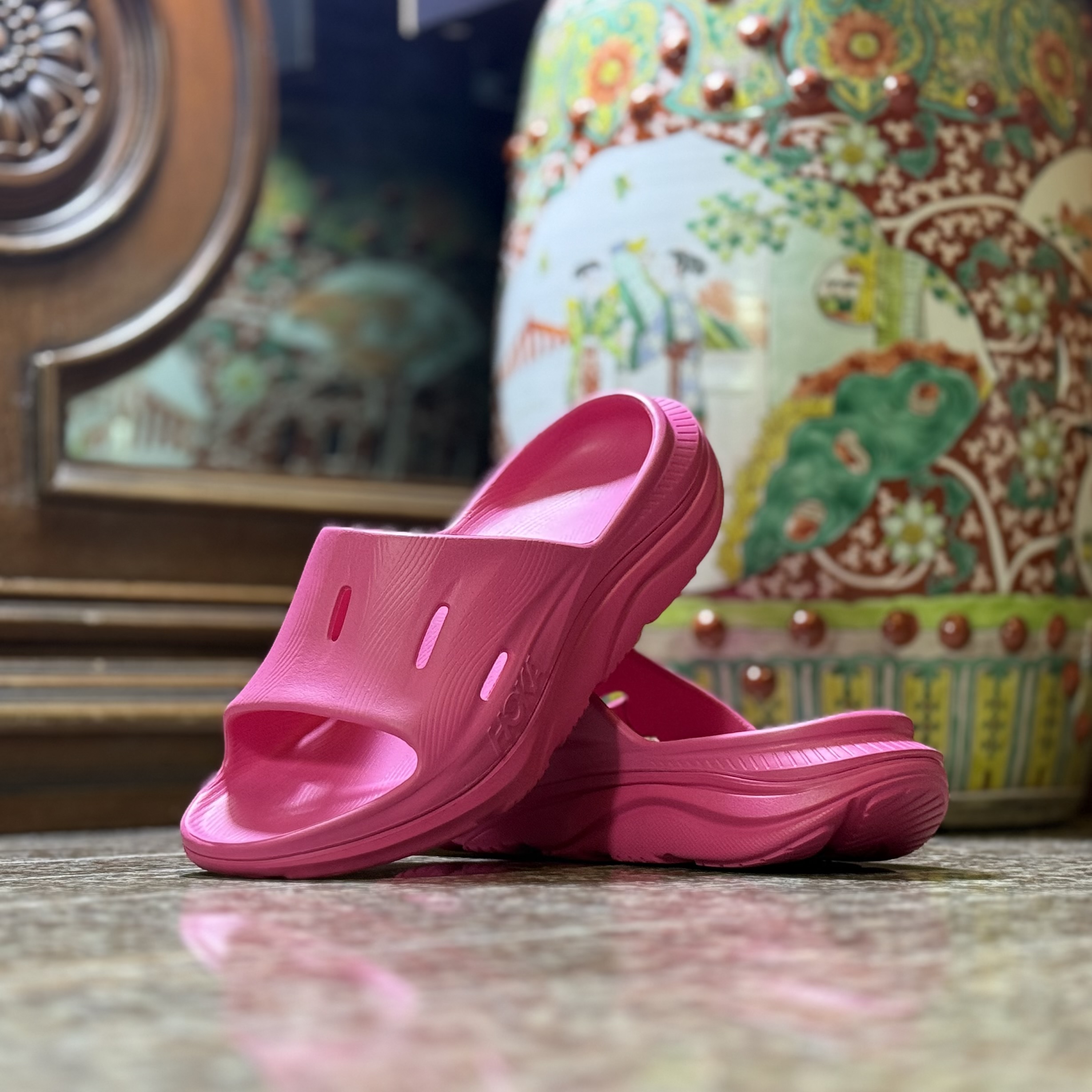 รองเท้า HOKA Ora Recovery Slide 3 ‘Pink Yarrow’ (M8/9/10US)