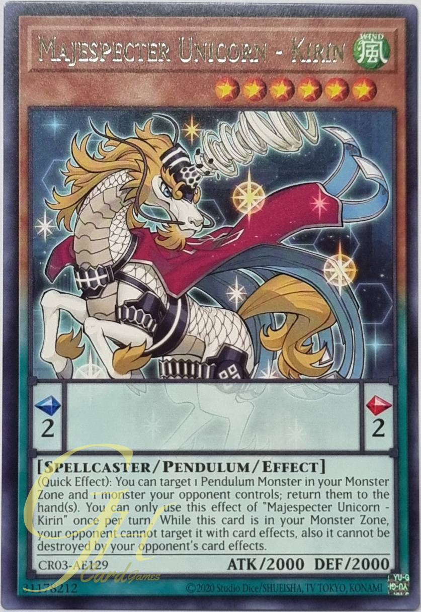 Yugioh [CR03-AE129] Majespecter Unicorn - Kirin (Rare)