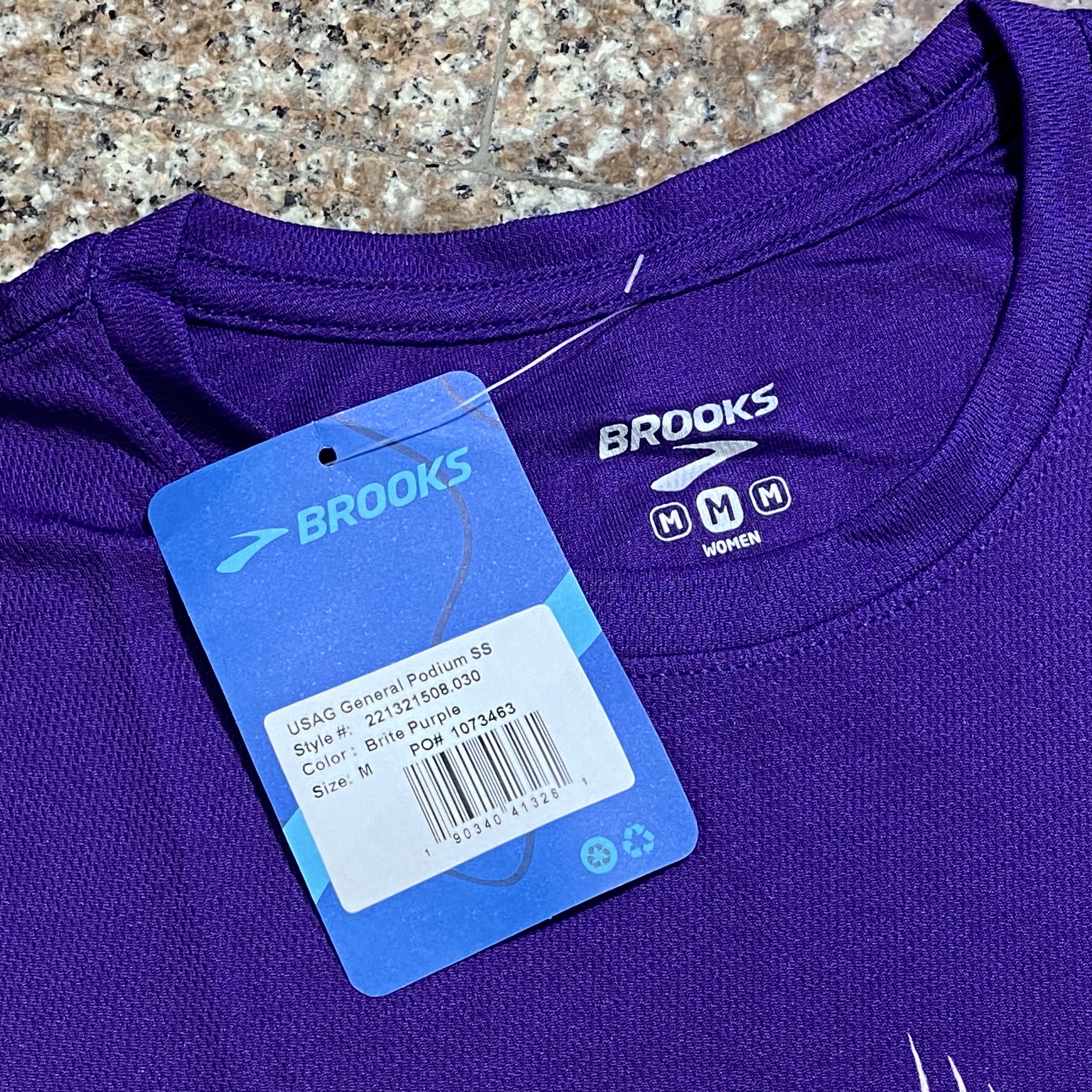 เสื้อวิ่ง Brooks USA Games Seattle 2018 Running Shirt Women (M)