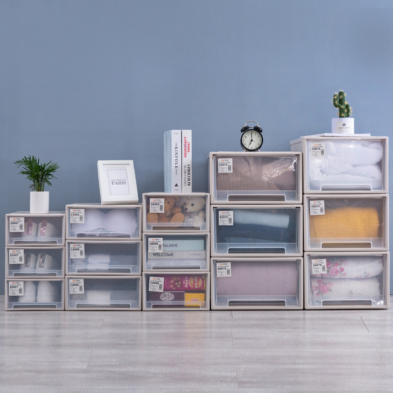 กล่องเก็บของอเนกประสงค์ แบบลิ้นชัก ไม่ต้องประกอบ!