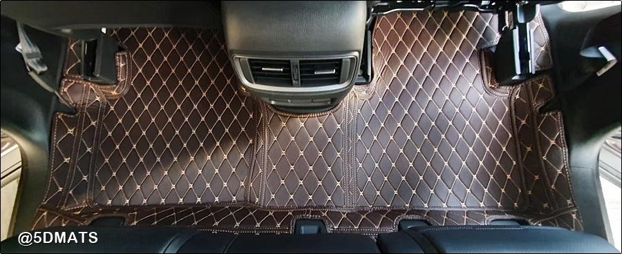 พรมปูพื้นรถยนต์ 6D HONDA CR-V G5 (5ที่นั่ง) ปี2017-21 พรม6D QJ VIP หนาพิเศษ รวมแผ่นท้าย ปิดเบาะ เต็มคัน