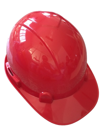 หมวกนิรภัย HDPE แบบปรับเลื่อน สายรัดคางสี่จุด