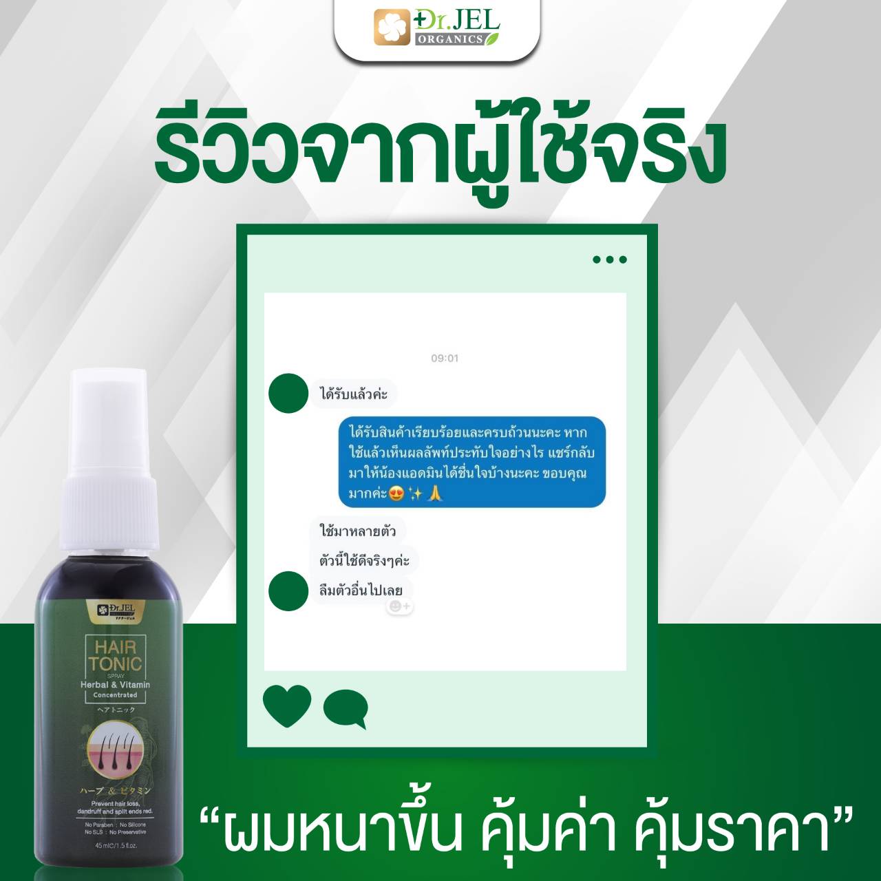 รีวิว ยาปลูกผม Dr.H 