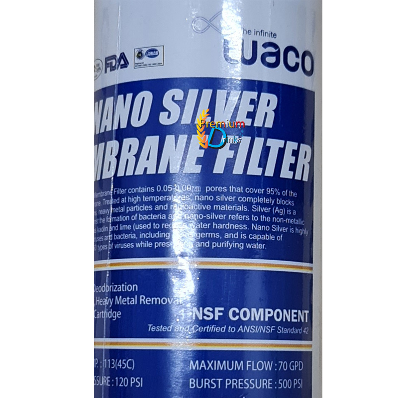 ไส้กรองน้ำ NANO Silver Membrane filter