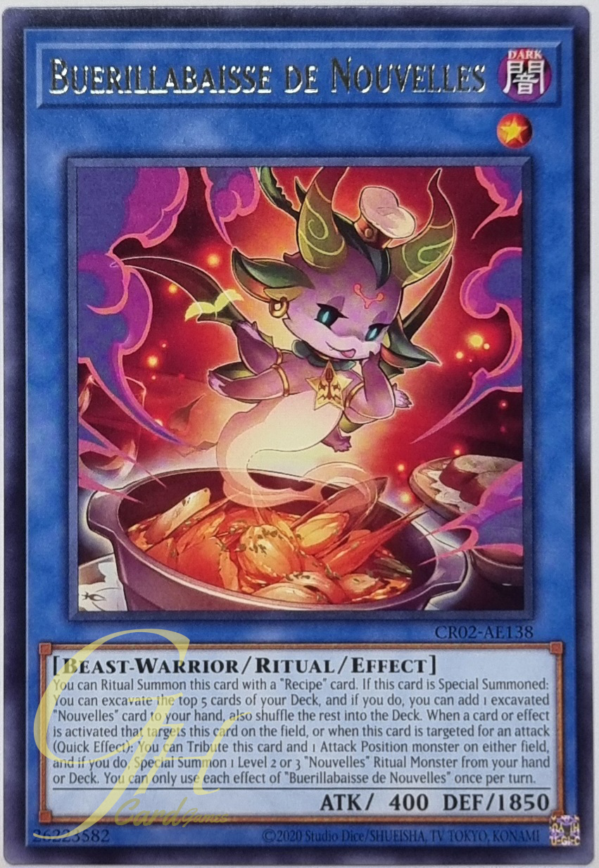 Yugioh [CR02-AE138] Buerillabaisse de Nouvelles (Rare)