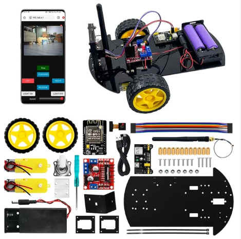 ชุดSmart Robot Car Kit 2WD ESP32 พร้อมกล้องWifi (ไม่รวมแบตเตอรี่ รุ่น 18650) ESP32CAM
