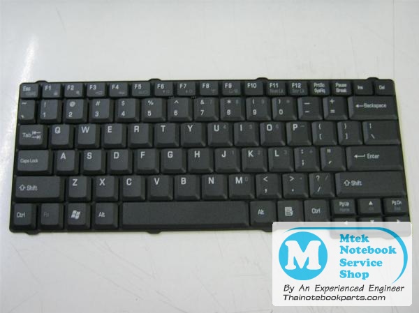 MT02515 คีย์บอร์ดโน๊ตบุ๊ค Toshiba Satellite L10, L20, L100 - AEEW30IU018-US, MP-03263US-920 Keyboard Notebook (สีดำ, สินค้าใหม่, แป้นพิมพ์ English) 1