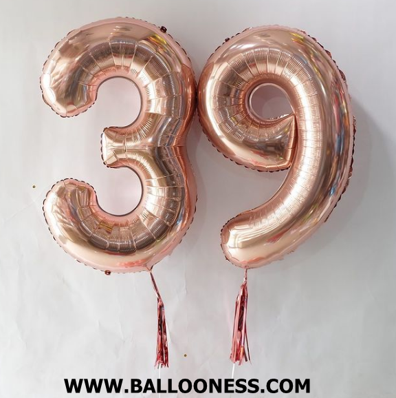 ลูกโป่งฟอยล์ตัวเลขอัดแก๊สฮีเลียม / Foil Balloon Number
