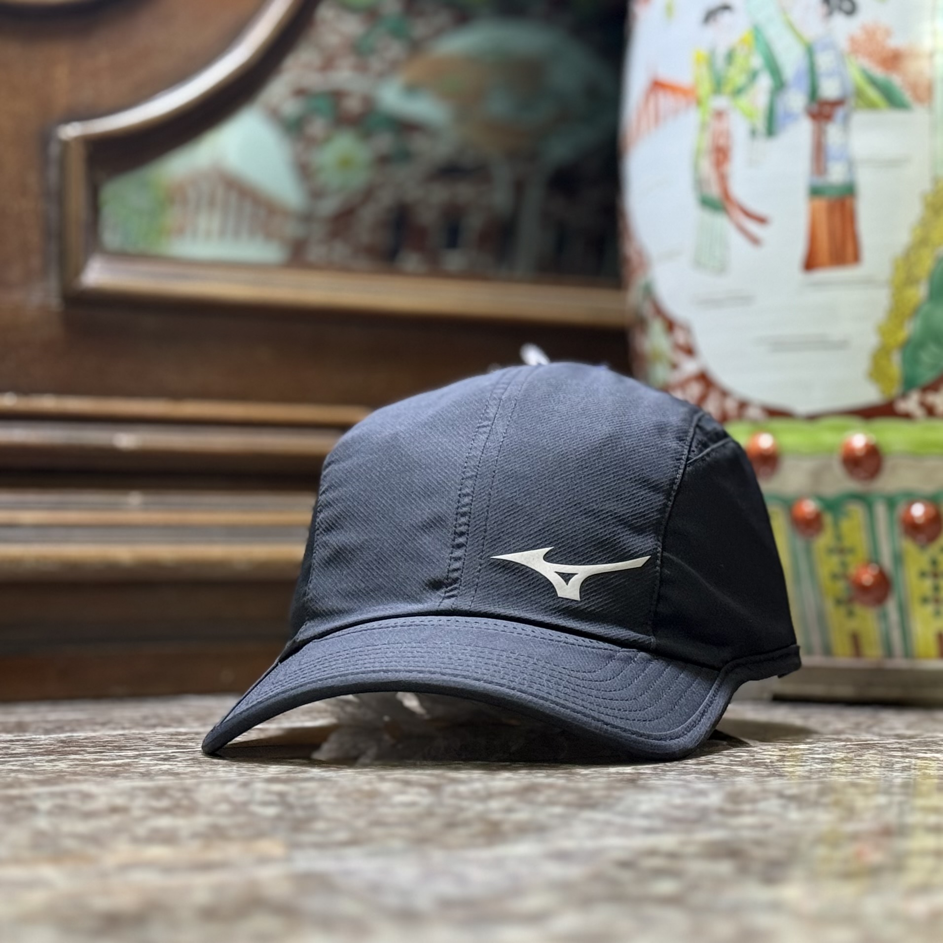 หมวกวิ่ง Mizuno DryLite Running Cap ‘BLACK’