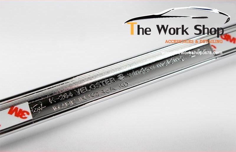 Window Molding Set for Veloster ( โครเมี่ยมแต่งขอบกระจก )