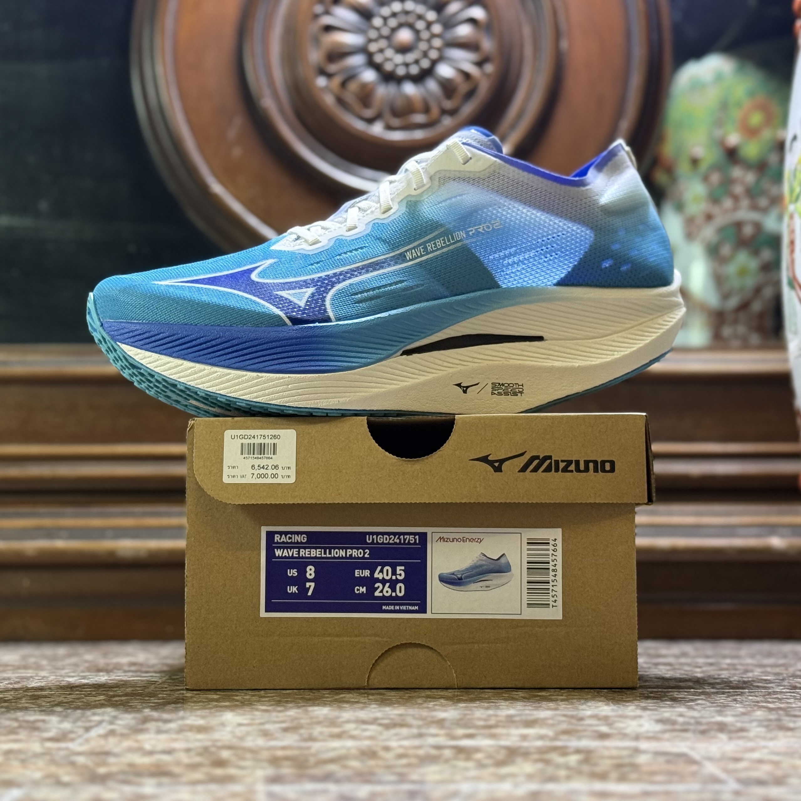 รองเท้าวิ่ง Mizuno Wave Rebellion Pro 2 ‘River Blue’ (M8/8.5/11/11.5US)