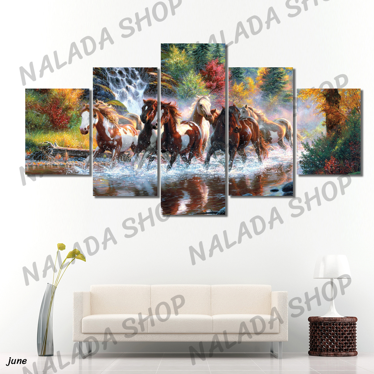 ภาพติดผนังผ้าใบแคนวาส สวย ความหมายดี 002