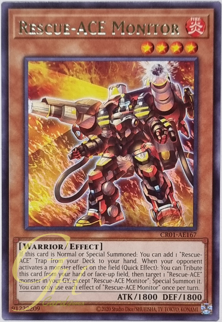 Yugioh [CR01-AE167] Rescue-ACE Monitor (Rare)