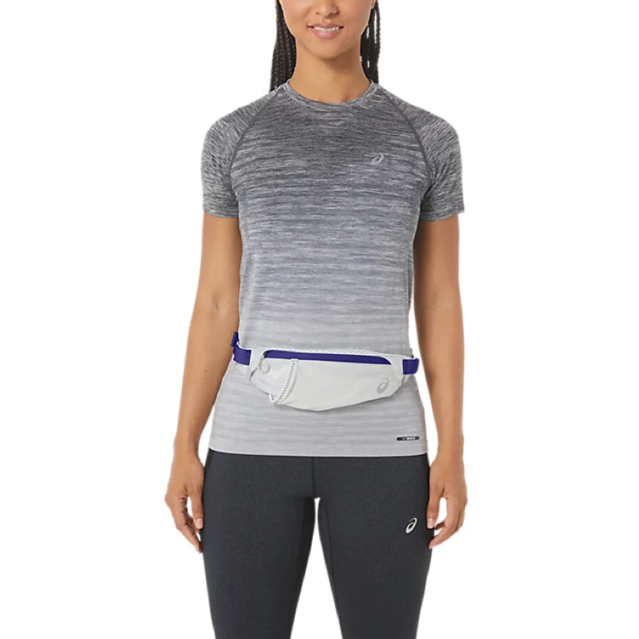กระเป๋าวิ่ง ASICS Waist Pouch M ‘Grey/EggPlant’