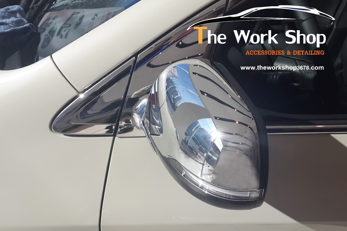 Side Mirror Cover for Picanto Type B : LED ( โครเมี่ยมครอบกระจกมองข้างแบบ B ที่มีไฟ LED )