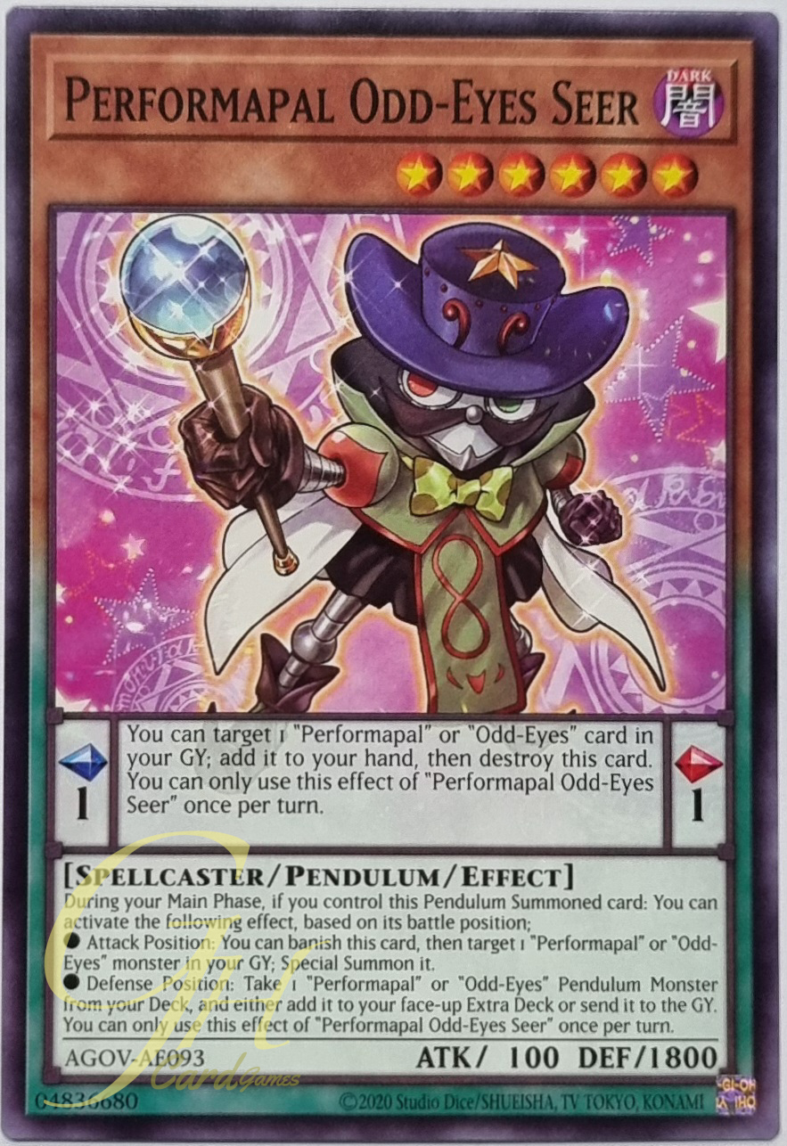 Yugioh [AGOV-AE093] Performapal Odd-Eyes Seer (Common)