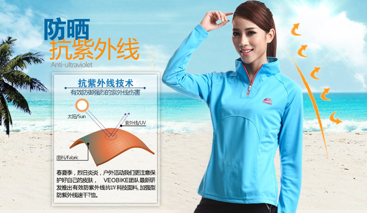 เสื้อจักรยานเสื้อกีฬา แขนยาวผู้ชาย VeoBike สีเขียว