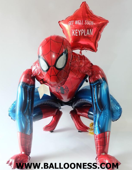 เซทสไปเดอร์แมนขนาดใหญ่พร้อมดาวขนาด18นิ้ว / AirWalker Spiderman + Star 18"