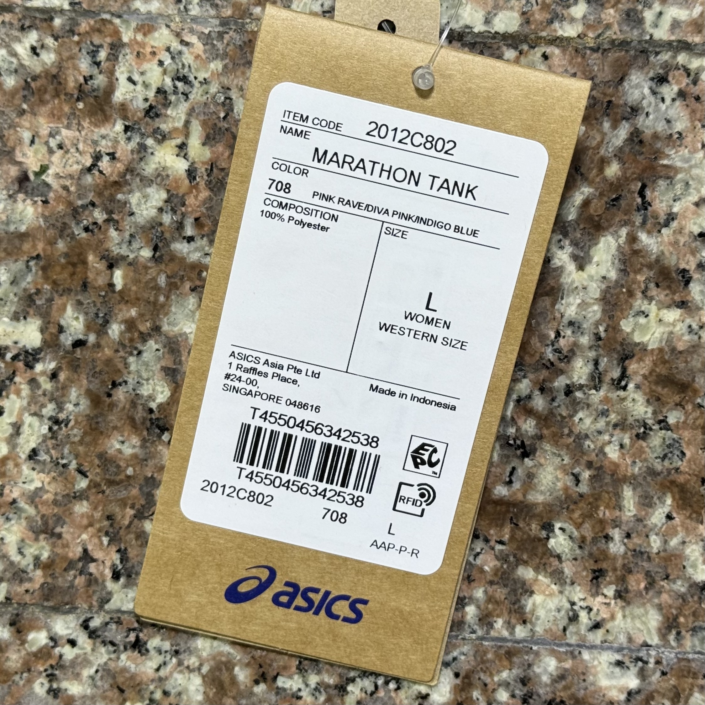 เสื้อวิ่ง ASICS Marathon Running Tank Women ‘PARIS’ (L)