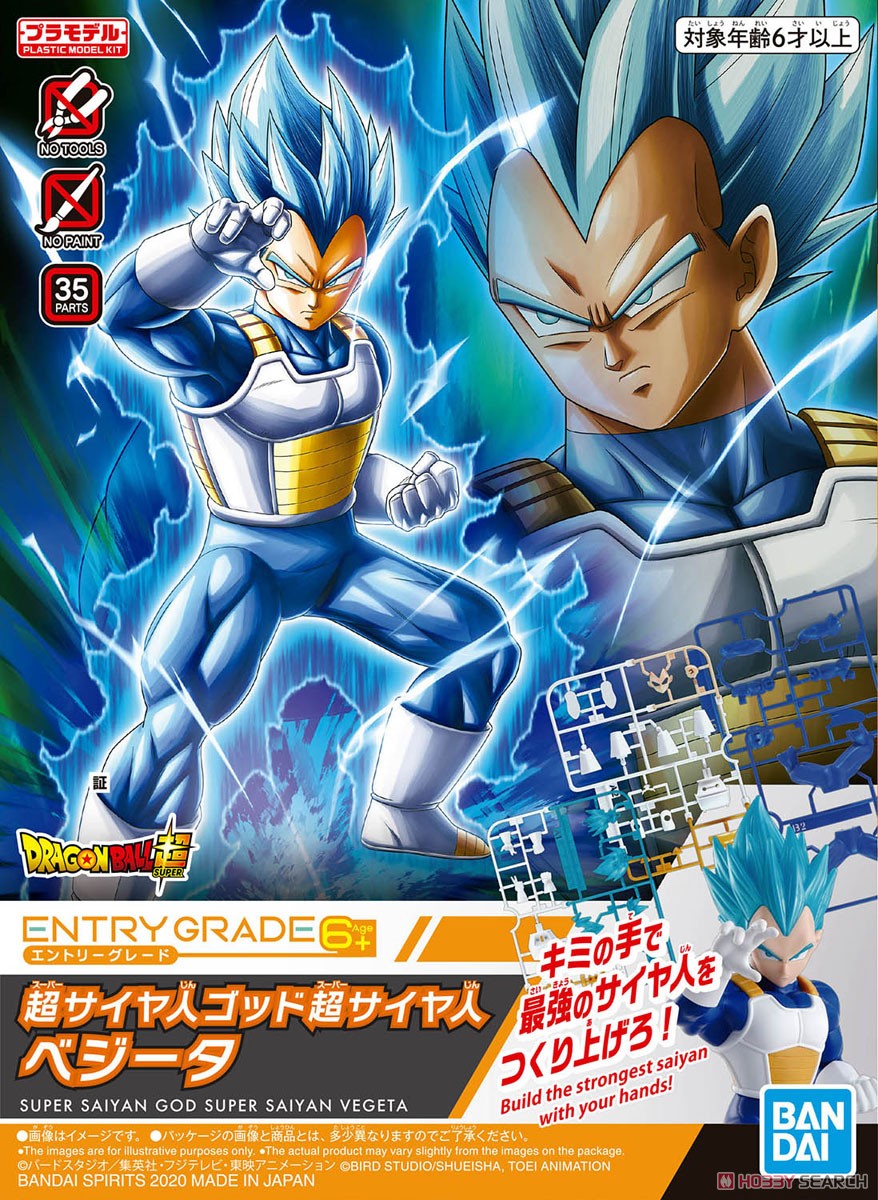 Entry Grade Super Saiyan God Super Saiyan Vegeta (Plastic model)