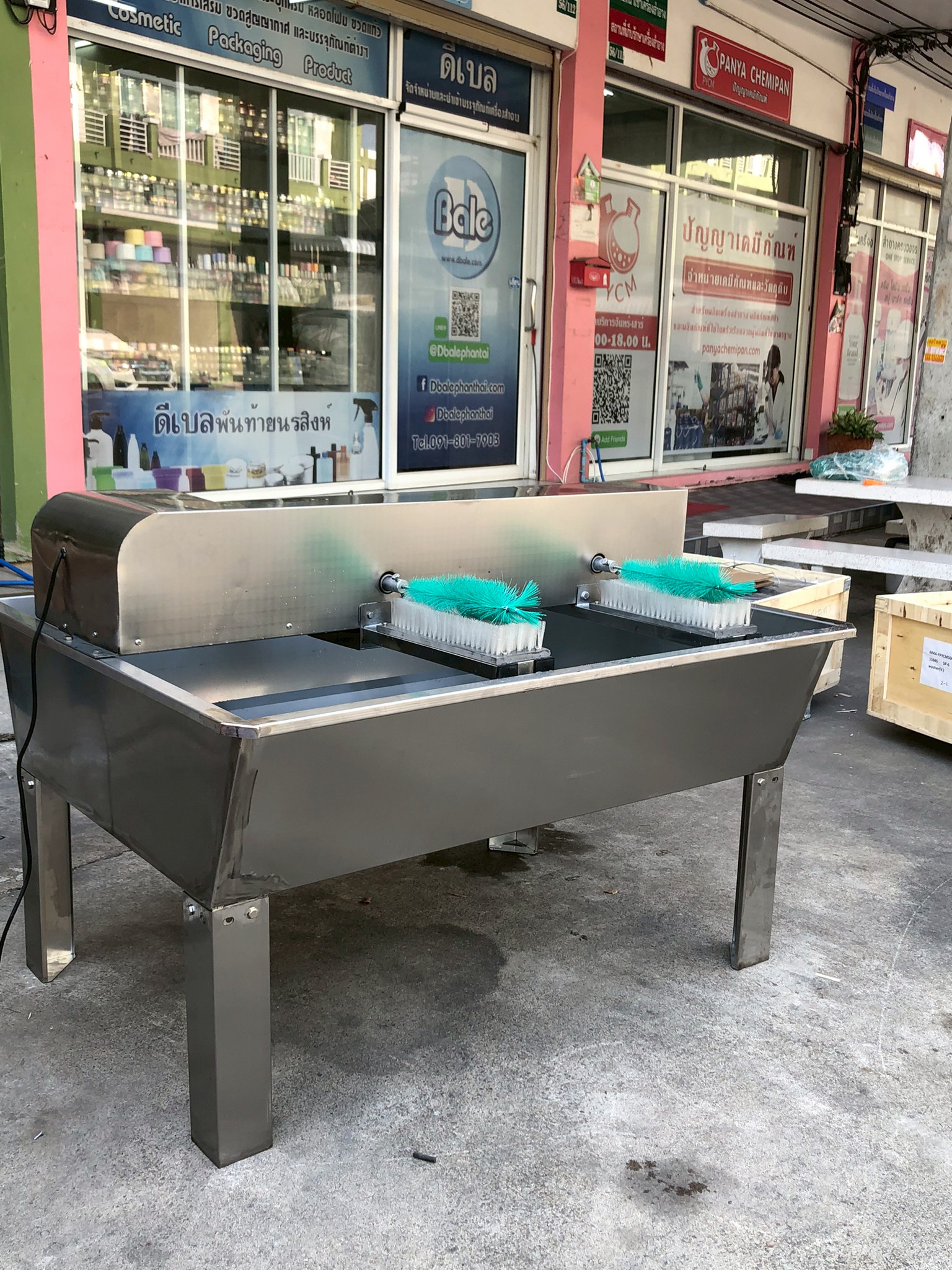 🌈15945 เครื่องทำความสะอาดขวดพลาสติก ขวดแก้ว กึ่งอัตโนมัติ รุ่น SP-6