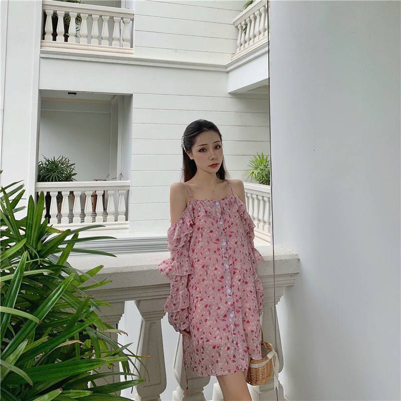 มินิเดรสโทนชมพู