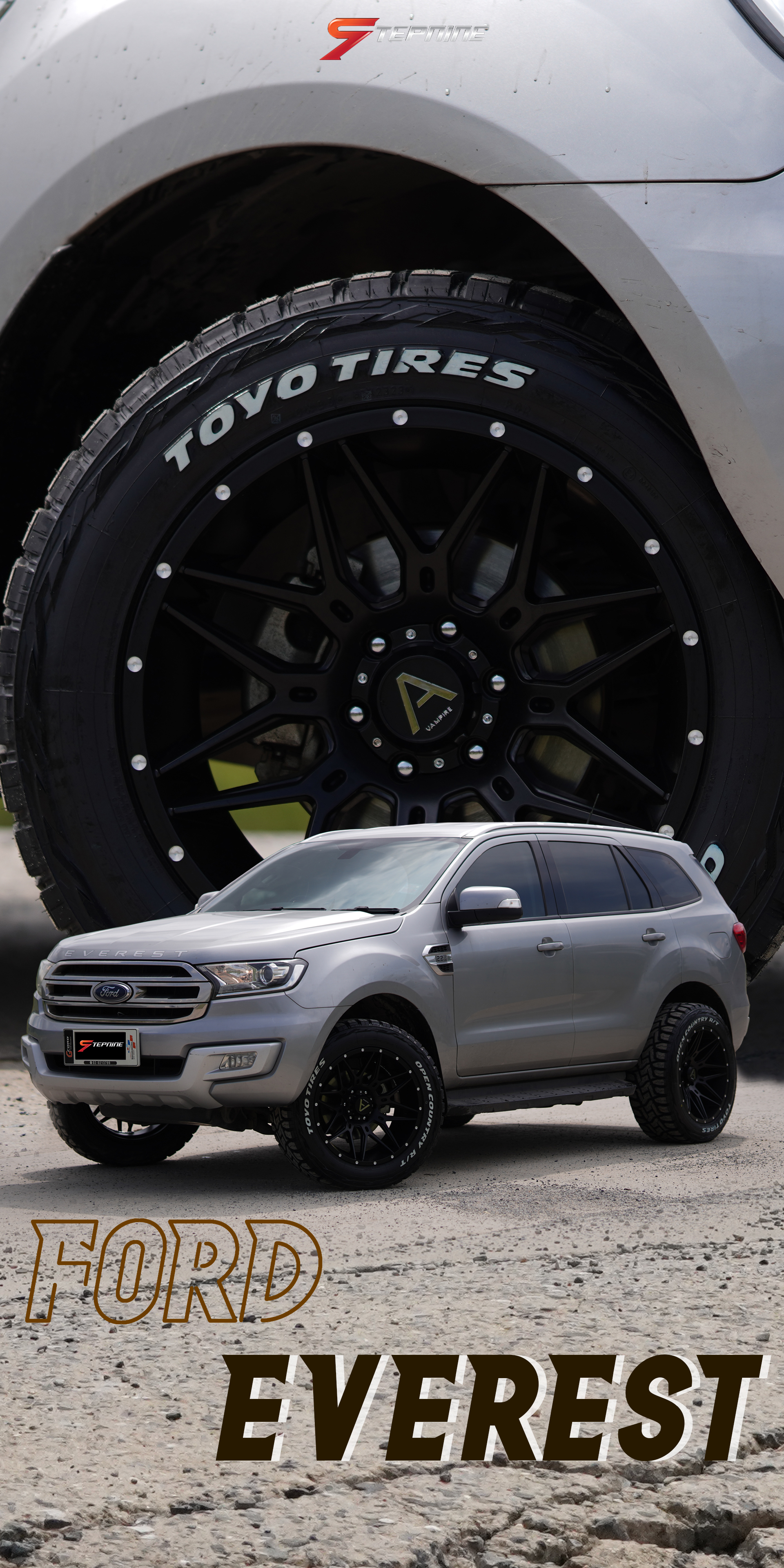 Ford everest ตัวเก่า ขอบ 20 ช่วงล่างเดิม ไม่ยก