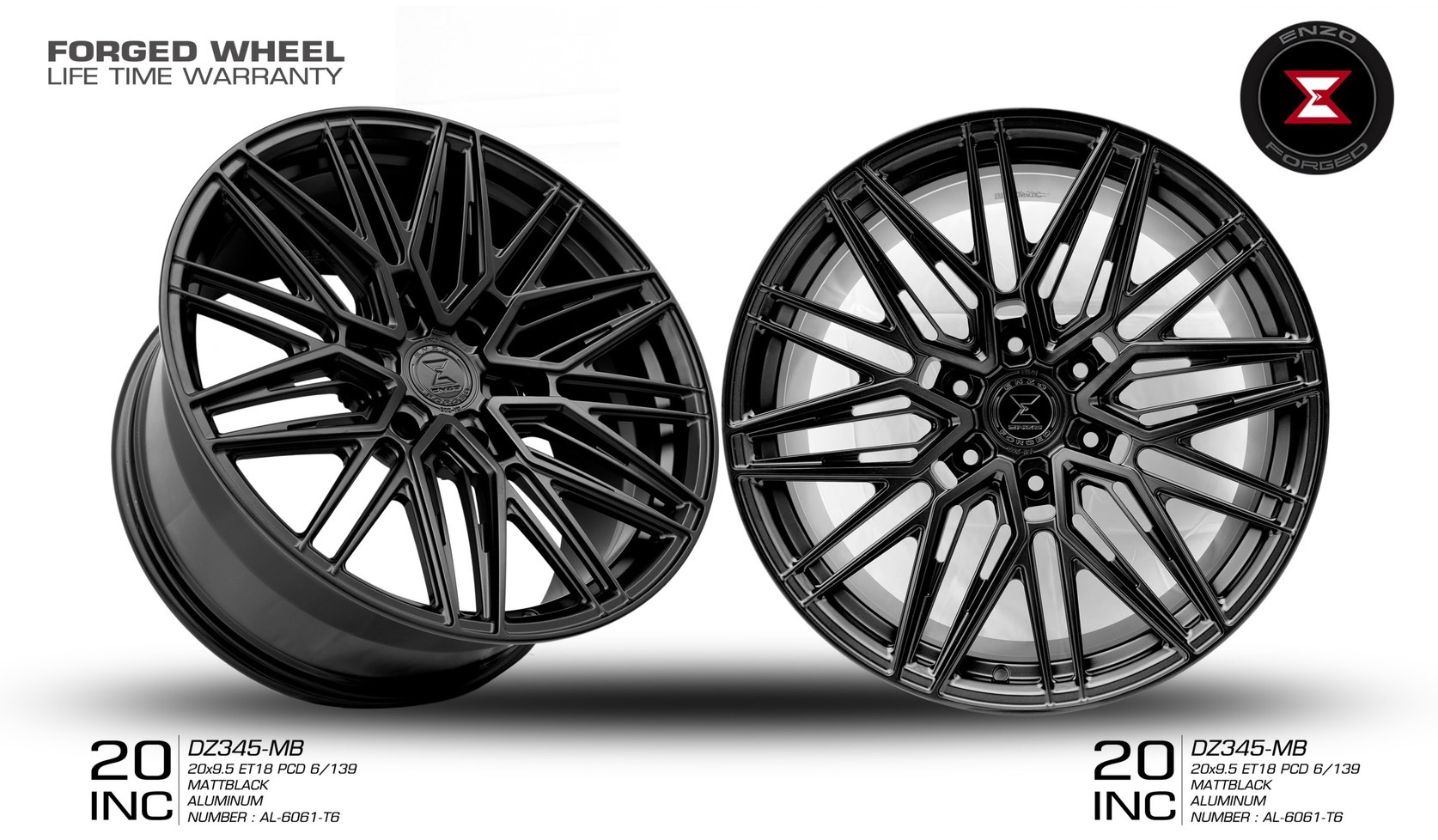ล้อแท้ ENZO FORGED ราคาถูกเริ่มต้นชุด 69,000 ที่ STEP9เท่านั้น