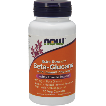 Now Foods, Beta-Glucans, with ImmunEnhancer, Extra Strength, 250 mg, 60 Veg Capsules